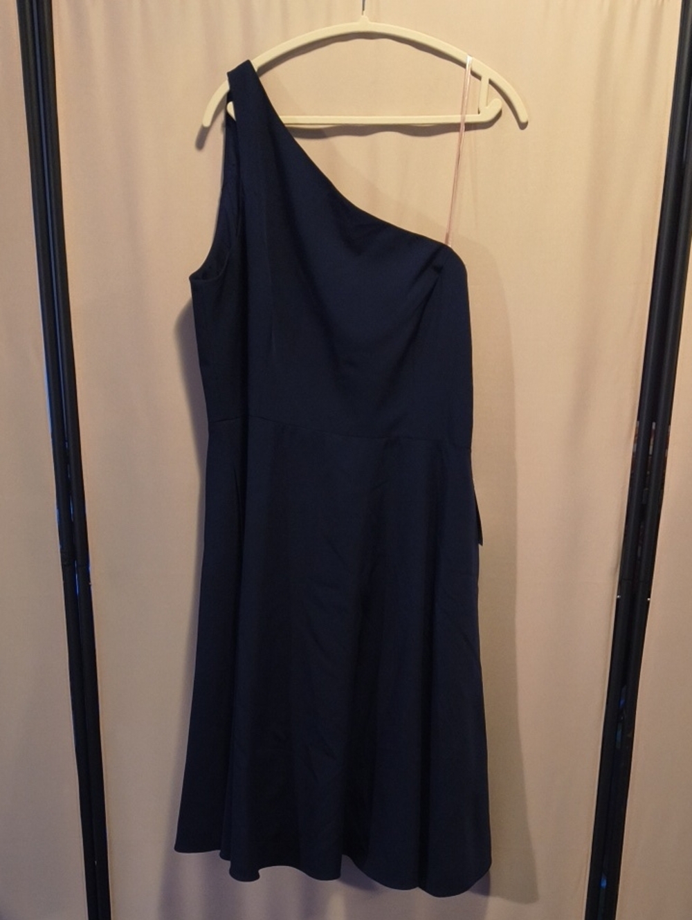 NWT Gal Meets Glam One-Shoulder Navy Dress Size 20